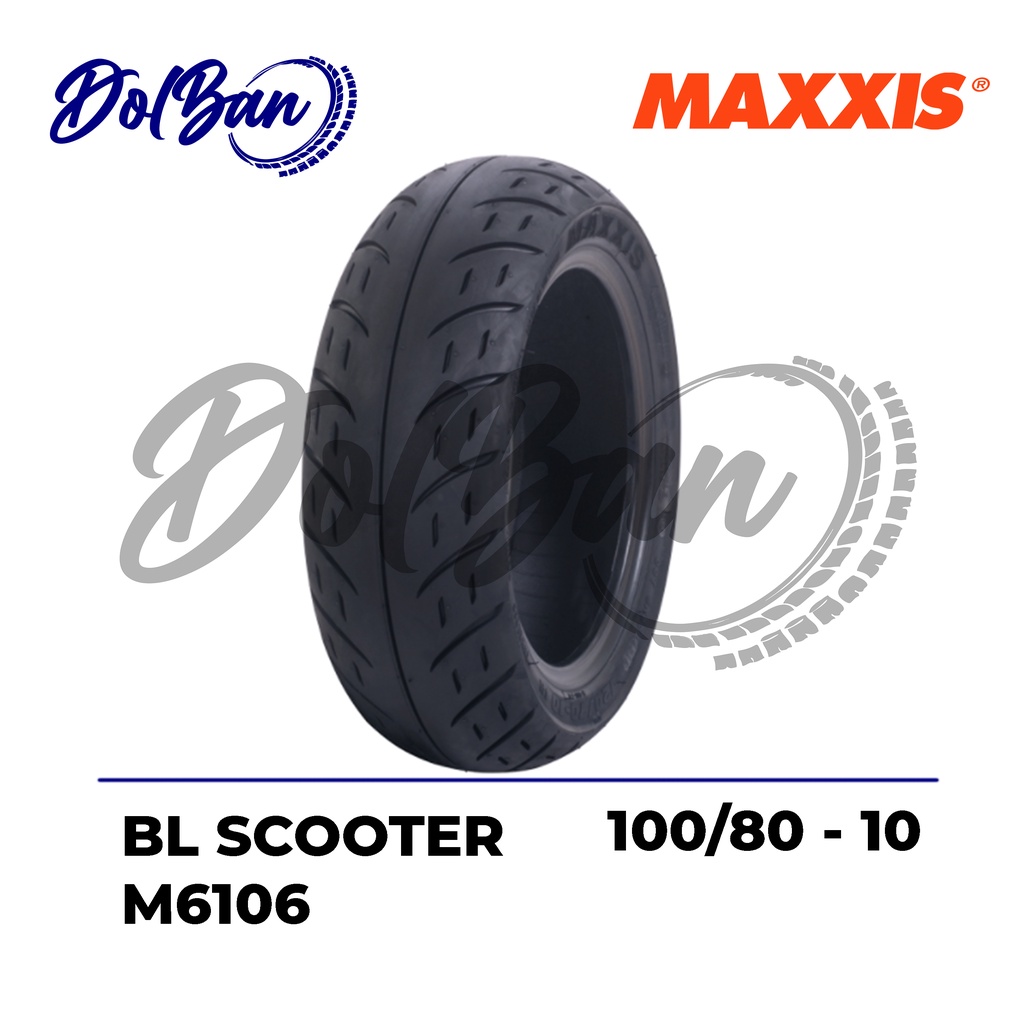 BAN SCOOTER MAXXIS 100/80-10 RING 10 M6106 TUBELESS