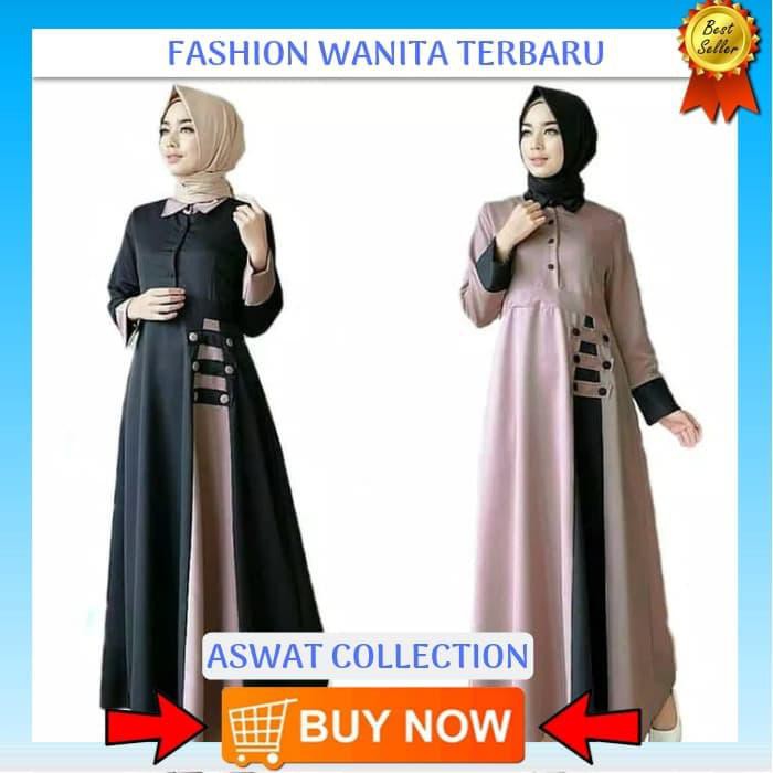 Promo Baju Setelan Muslim Wanita Tunik Remaja Modern Trendy Trlaris Termur Hijap Gaun Muslim