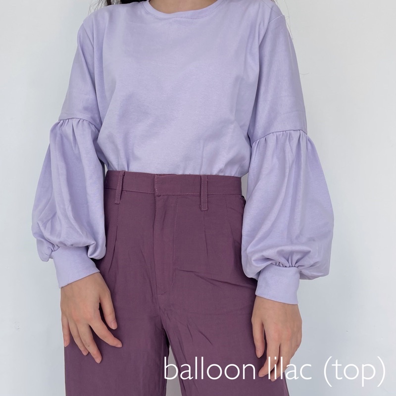 set baju celana KALLYOUTFIT-(BAJU AJA) LILAC