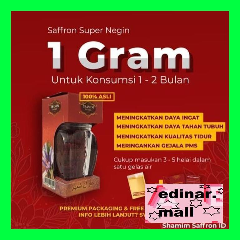 

50Siusbu Safron Saffron Turki Super Negin 1Gr (Grade Tertinggi) Original Bud050S