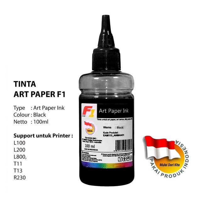 Jual TINTA REFILL F1 ART PAPER EPSON 100ML | Shopee Indonesia