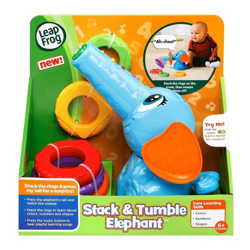 LeapFrog Leap Frog Ring Stack & Tumble Elephant