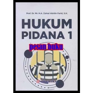 Buku Hukum Pidana 1 - Zainal Abidin Farid | Caramel