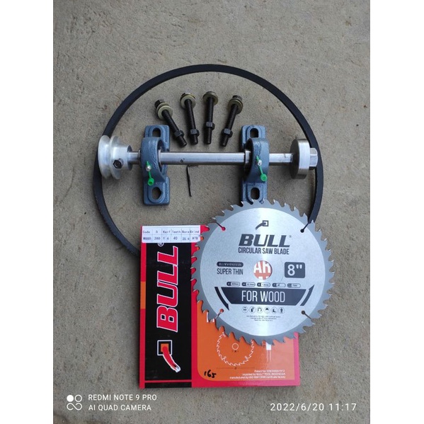 as serkel 3/4 + gergaji bull 8 x 40 lengkap