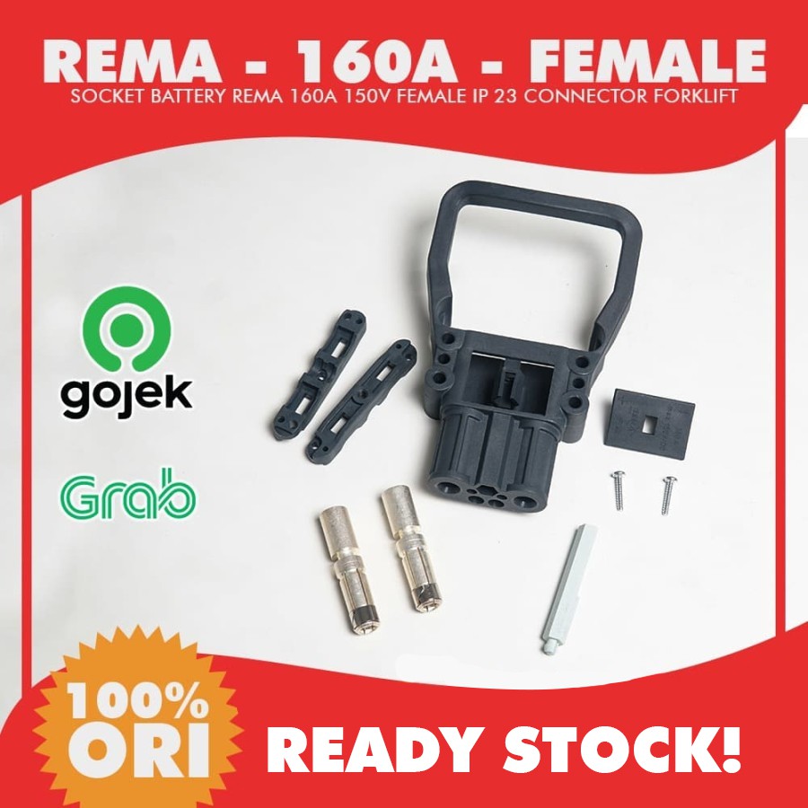 Jual Socket Battery REMA 160A 150V FEMALE IP 23 ORIGINAL REMA 160 ...