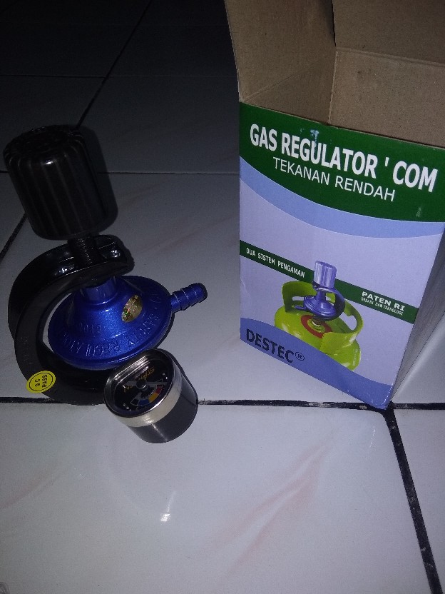 Regulator Gas Meter Tekanan Rendah Destec Com 201m Dua Sistem Pengaman Sni Original