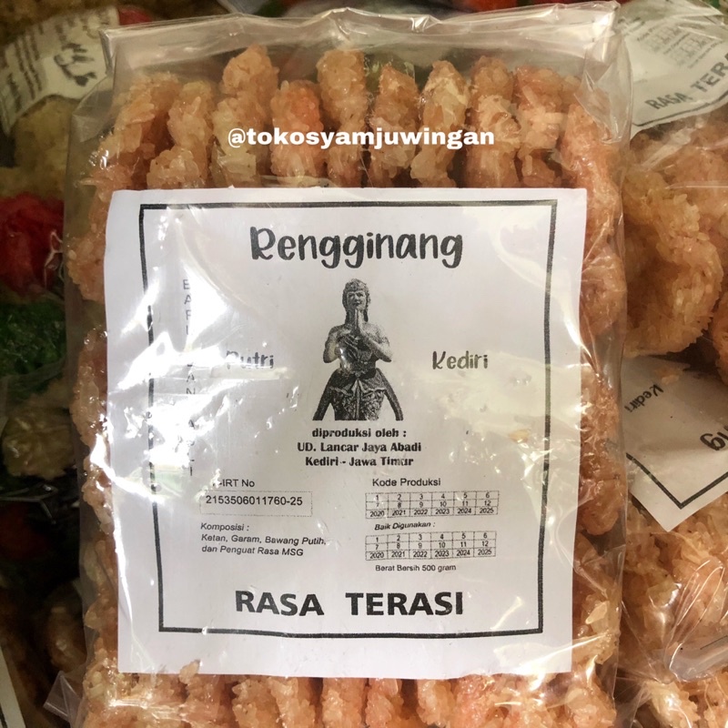 

Rengginang Mentah Rasa Terasi berat 500gr