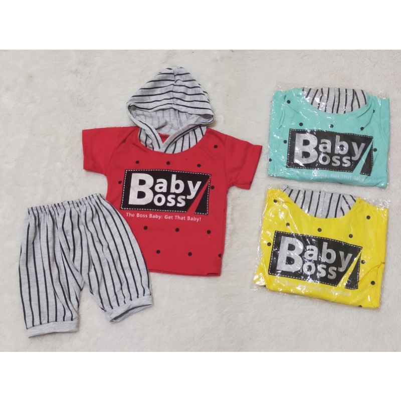 Kaos Hondie Celana Joger umur 1-12 bulan Setelan Bayi Baju anak branded