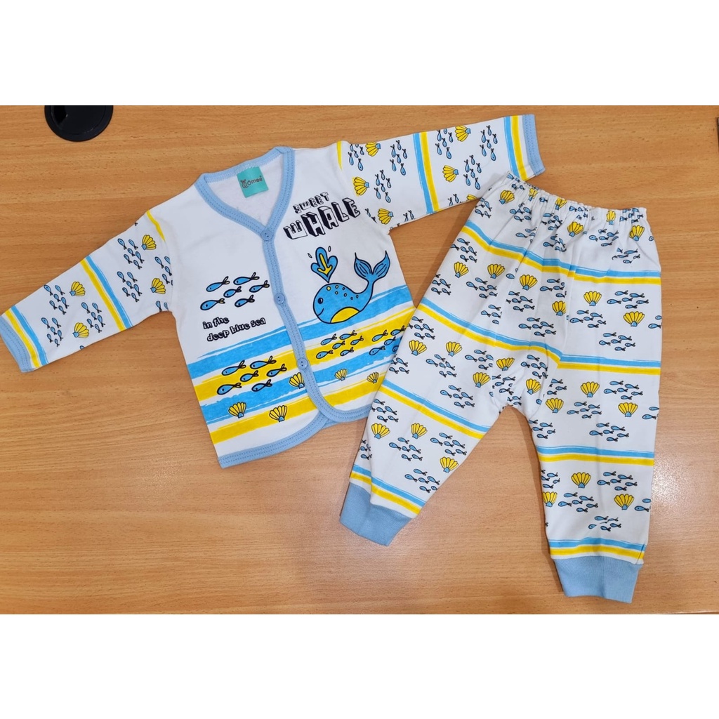 Piyama Bayi Newborn 0-2 bulan Kaos Katun Hello Baby Kids