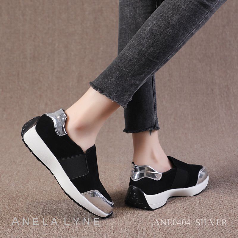 ANELA LYNE DAVITA SEPATU SNEAKERS TANPA TALI 0404 ORIGINAL