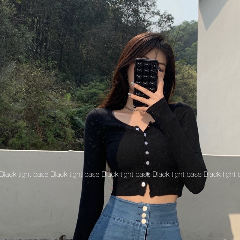 (BGG) LMB KOREAN TOP CROPTOP ATASAN WANITA LENGAN PANJANG