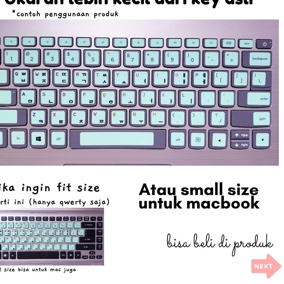 

MEN SALE Qwerty Keyboard Sticker for Windows Aesthatic Palette Color Vinyl Laminated - Oh Cute Stike