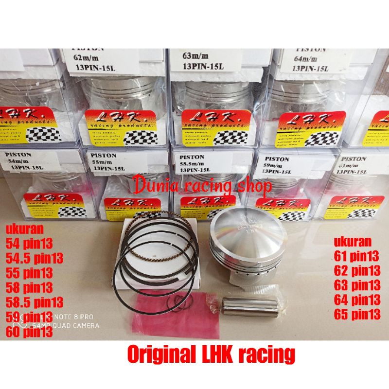 Piston LHK 54 54.5 55 56 57 58 58.5 59 60 61 62 63 64 65 66 67 Pin 13 Original LHK 1set ring seher pin seher