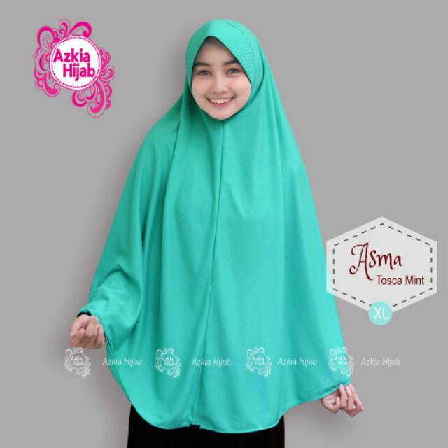 JILBAB ASMA BERGO PET STANDART SIZE L-XL-XXL WARNA 1-12 BY AZKIA HIJAB