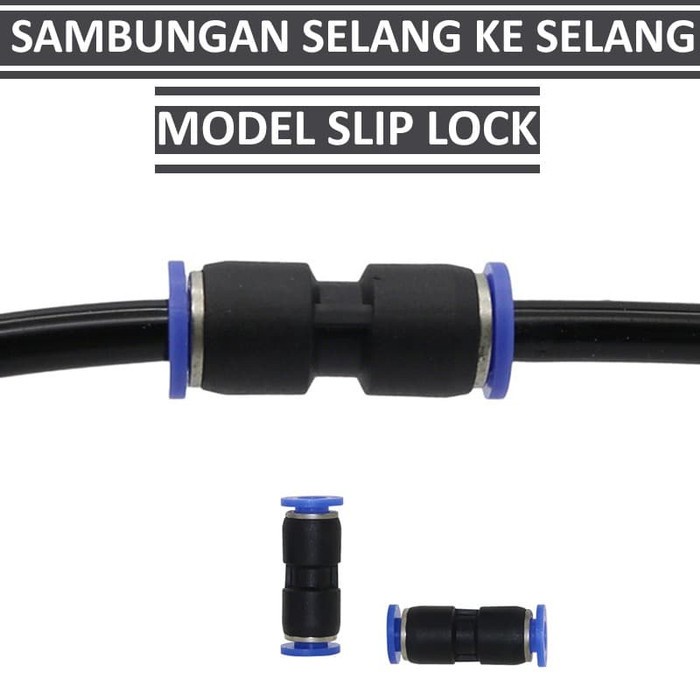 Reducer Slip Lock 12mm ke 10mm selang pnuematic