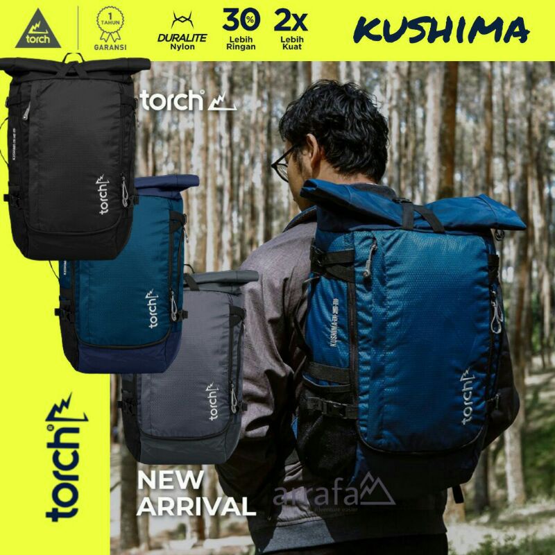 Tas Ransel Travel Backpack Torch Kushima 35 Liter Original / Adventure / Tas Carrier Backpacker