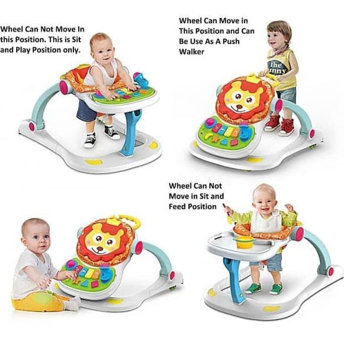 lion 4 in 1 entertainer walker