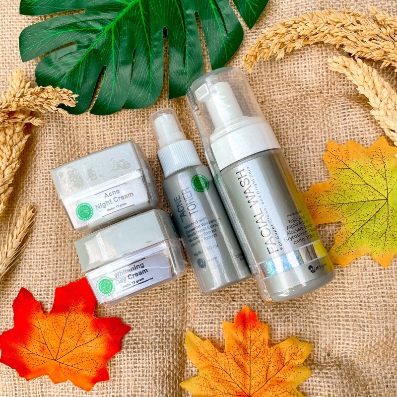 MS GLOW PAKET WAJAH FREE POUCH ORI RESELLER BEKASI [FREE GIFT]