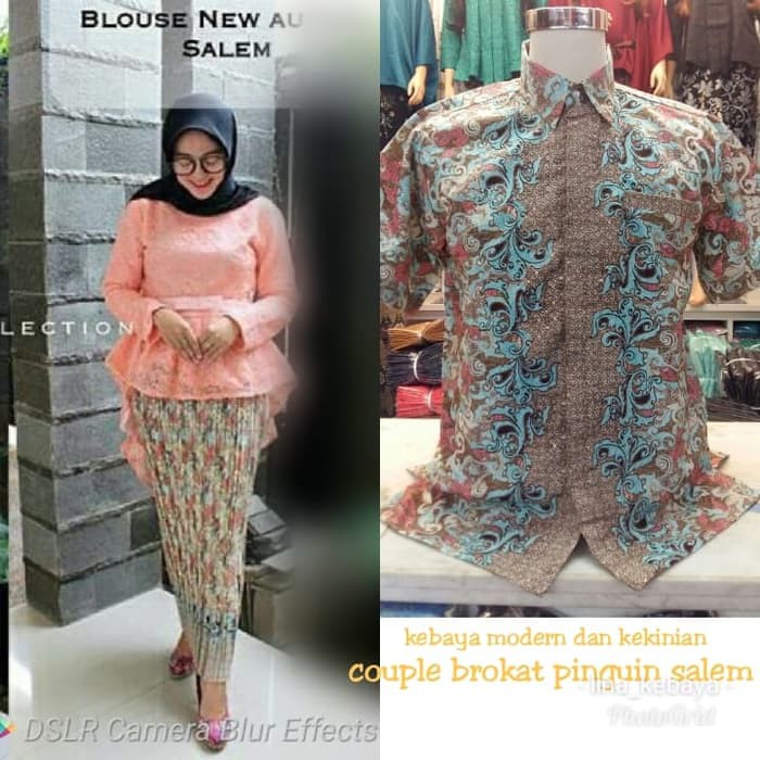 Couple Setelan Kebaya Brokat Aurora Two Kebaya Pesta Kebaya Kondangan