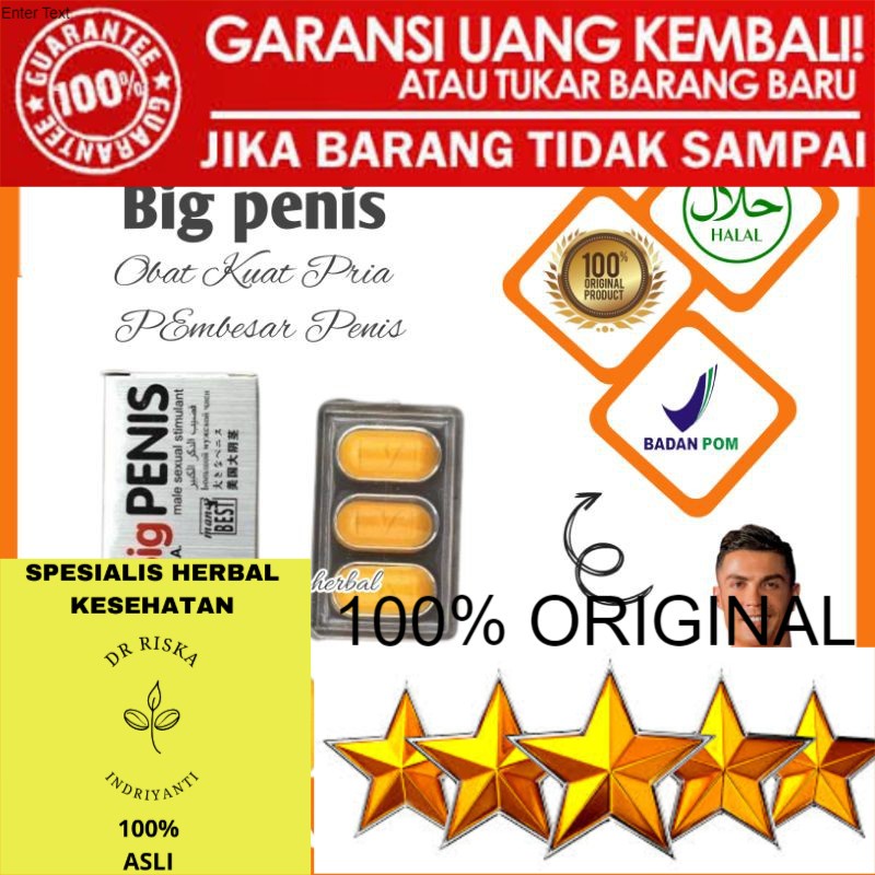 100% ASLI BIG PENIS - ORIGINAL VITALIS PRIA ASLI KUAT TAHAN LAMA ISTIMEWA