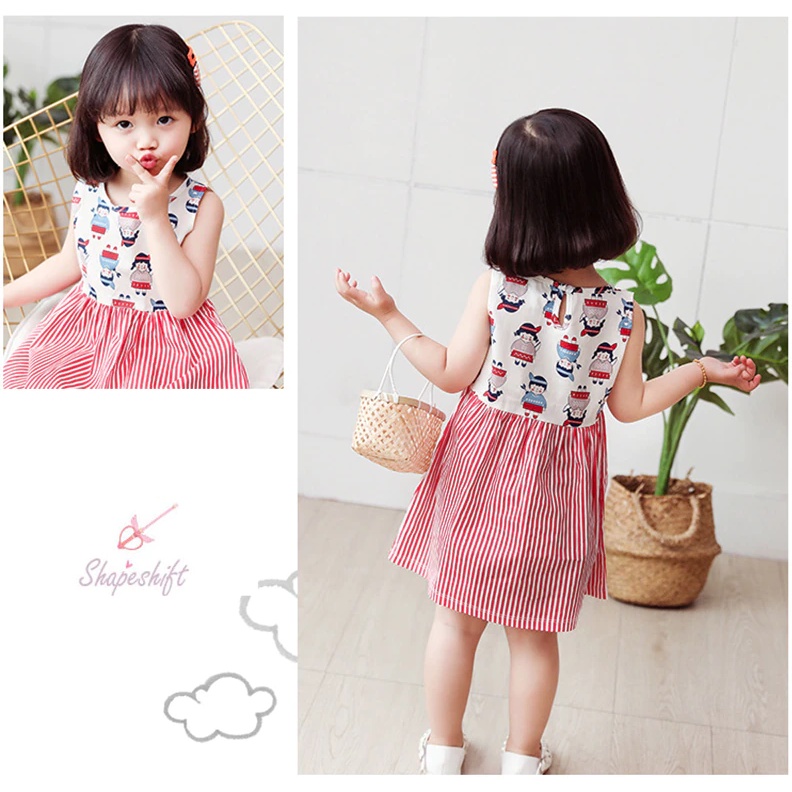 Dress Anak Perempuan Bahan Katun Import Premium Dress Anak Perempuan Murah Dress Santai Anak anak Rok Terusan Anak Cewe Katun