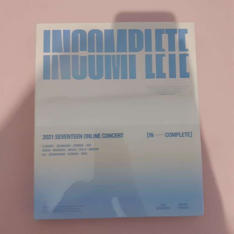 [Sealed] Bluray Incomplete Seventeen