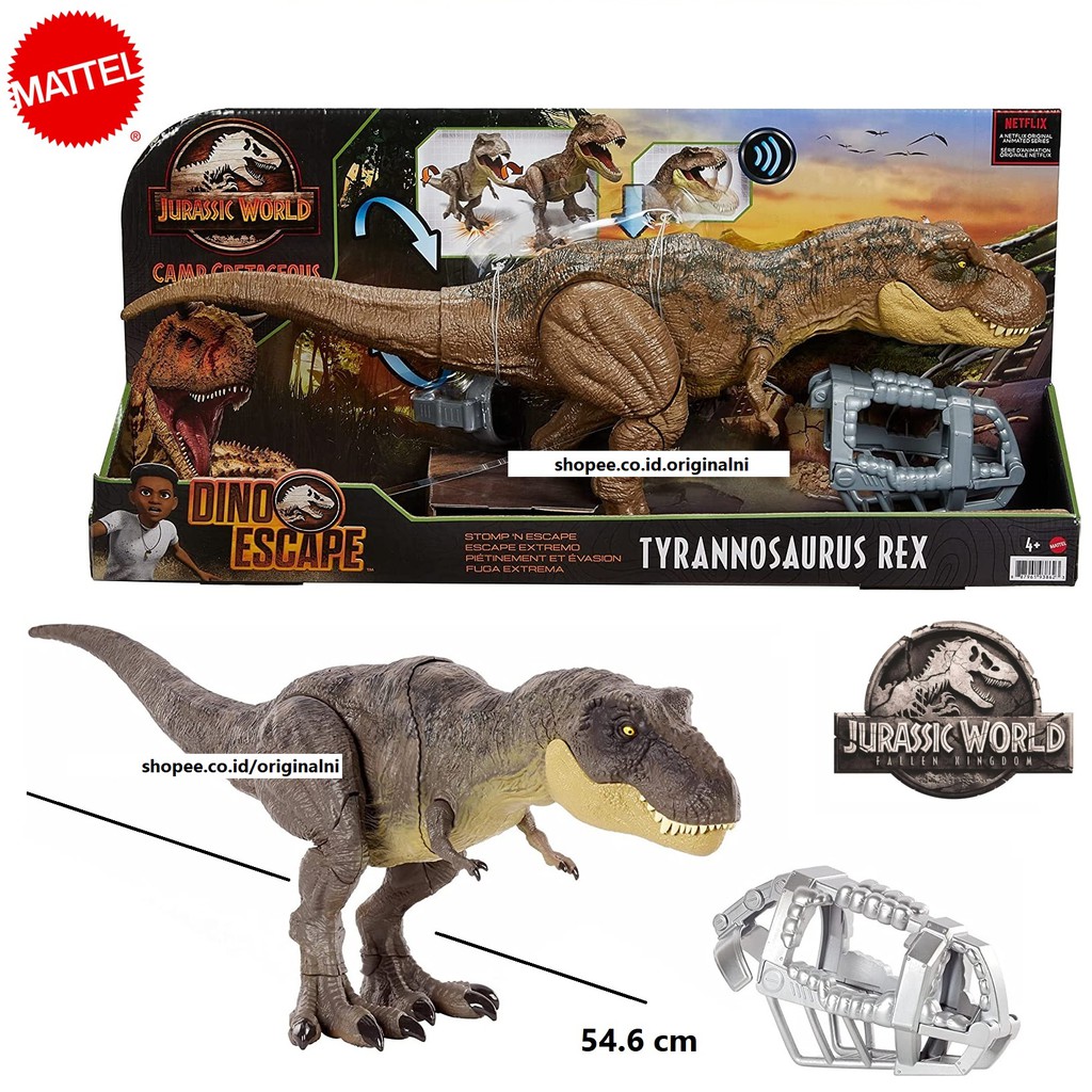 MATTEL Jurassic World Camp Cretaceous Dino Escape Stomp 'N Escape Tyrannosaurus Rex