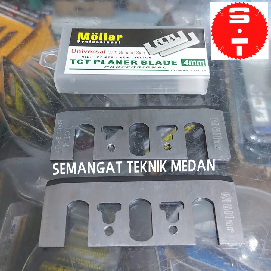 MATA PISAU SERUT KETAM KAYU PLANER BLADE UNIVERSAL TCT 3" 4mm MOLLAR