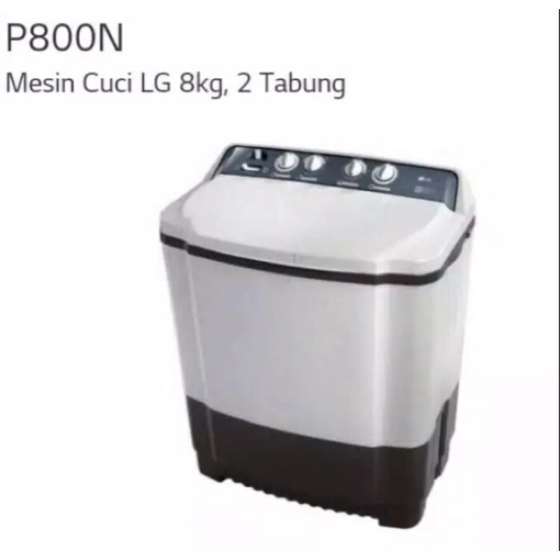 mesin cuci 2 tabung LG 8kg / 8 kg