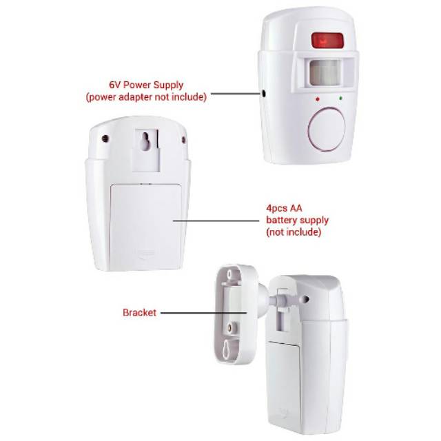 SENSOR ALARM RUMAH ANTI MALING SENSOR GERAK INFRARED 2 REMOTE