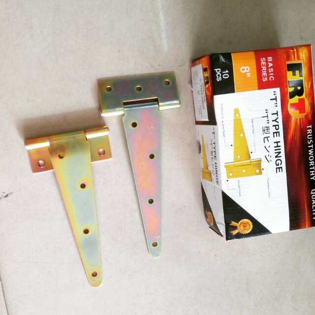 Engsel Gudang Tebal 8&quot; / Engsel besar / Engsel pintu besi/ Hinge Pintu Besar Pagar Tebal Tee Garasi