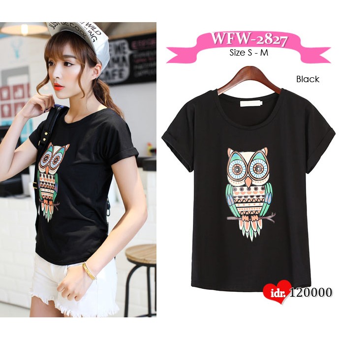 Pakaian Atasan Wanita WFW-2827 || T-shirt || Kaos Wanita