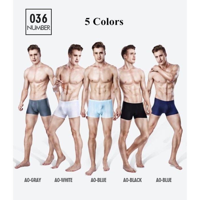 Celana Dalam Pria Transparan Super Tipis YOUPIN Ice Silk Men Underwear Ultra-thin Boxer