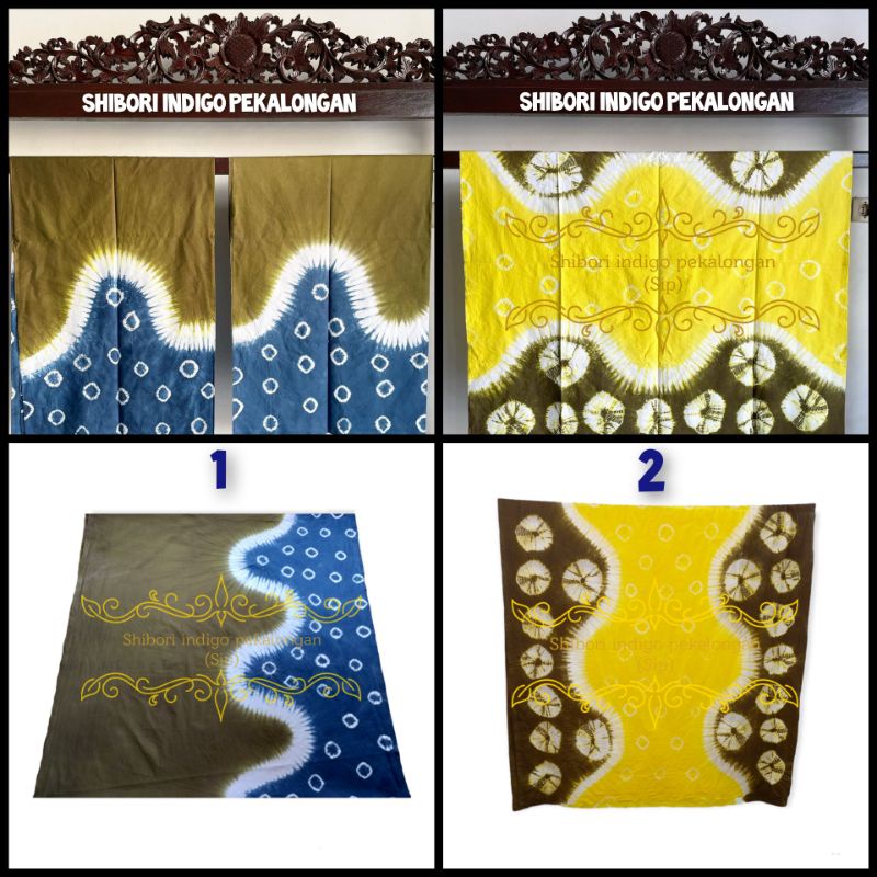 KAIN BATIK SHIBORI JEPANG HANDMADE BAHAN RAYON SANTUNG TEBAL