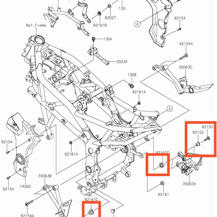 Baut Karet Washer Kawasaki Ninja RR Mono Original Ready Stock