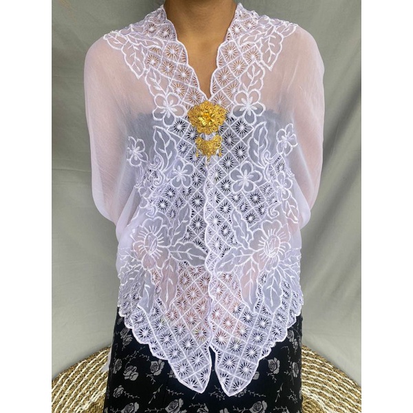 Kebaya Bali By Ani Kain Kebaya Katun Swiss Full Bordir