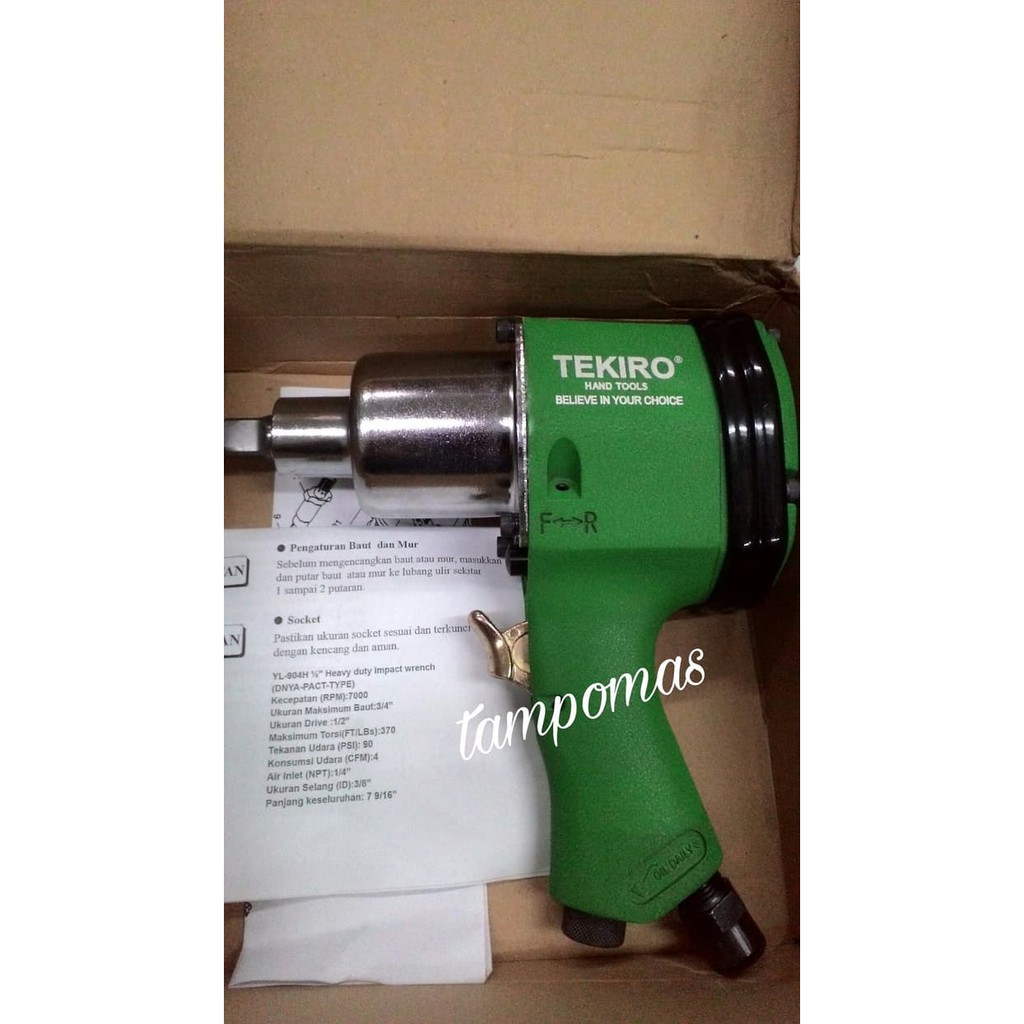 Impact Wrench Alat Pembuka Baut Tekiro 1/2" Heavy Duty Impact Wrench