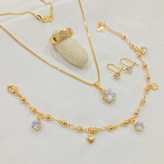 Image of T01 Set Perhiasan Dewasa Kombinasi Titanium Premium Anti Karat