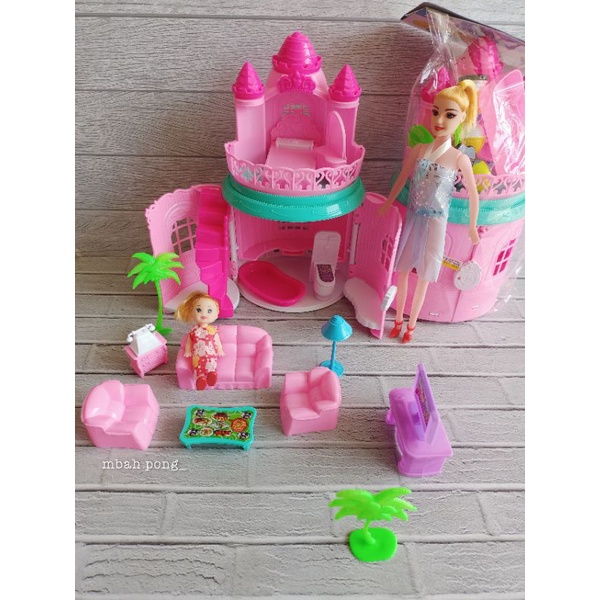 mainan rumah barbie,mainan castiel barbie