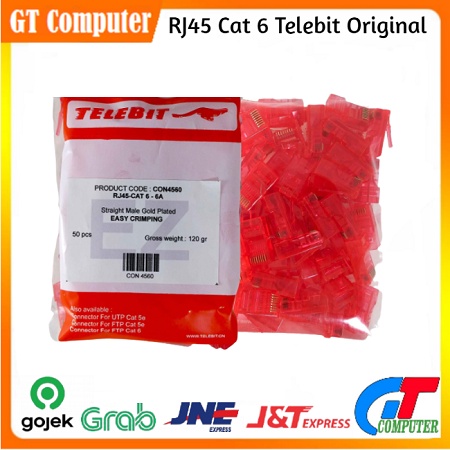 conector RJ45 Cat 6 Telebit Original