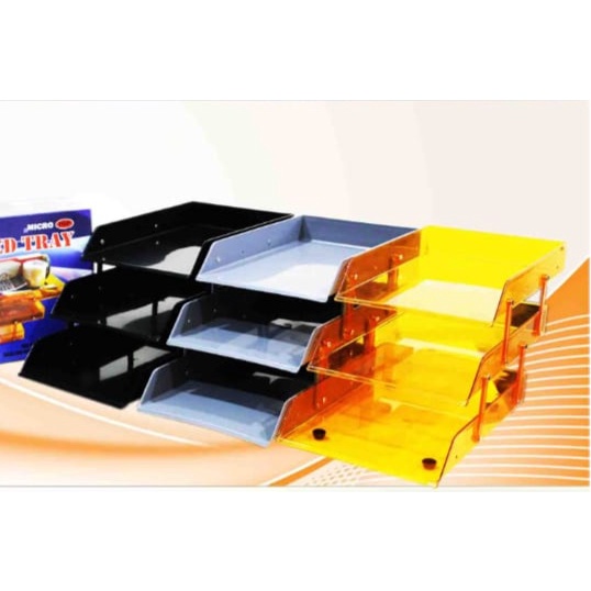 

(TERLARIS) Elevated Tray Triple Deck Paper Tray Rak Dokumen 3 Susun MICROTOP M603