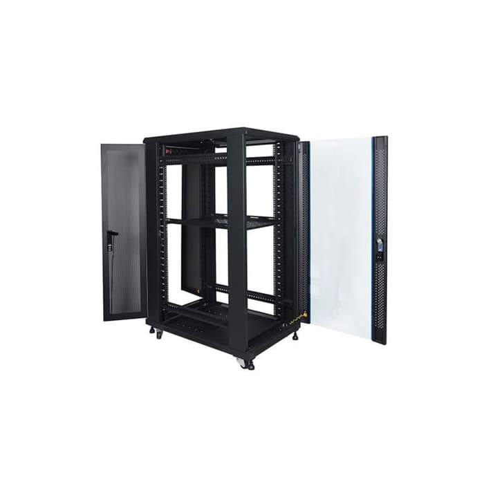 Indorack IR9027G Standing Close Rack 19&quot; 27U Glass Door Depth 900mm STANDING CLOSE RACK 27U GLASS
