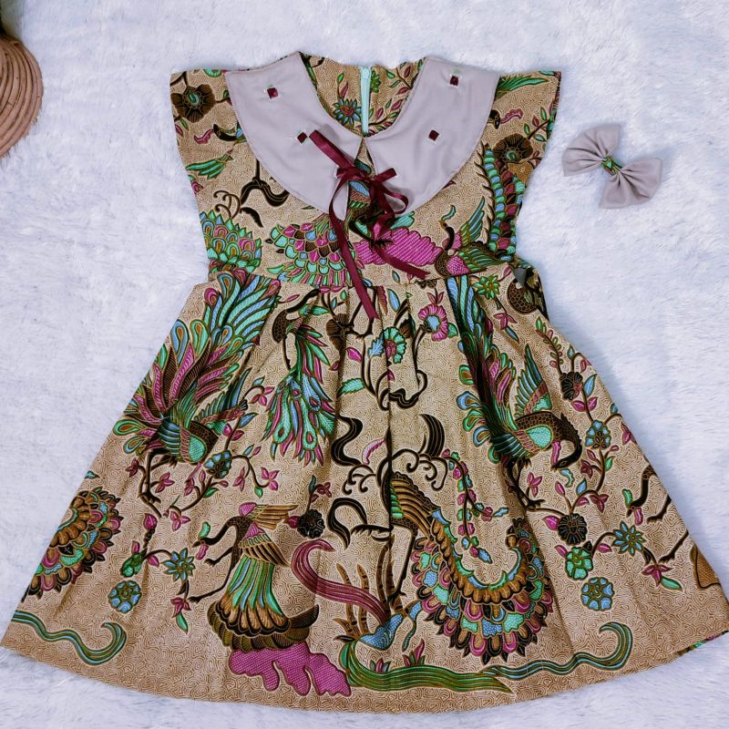 BATIK ANAK BELIA DREES BATIK COUPLE IBU DAN ANAK/ BATIK MODERN / BATIK KEKINIAN