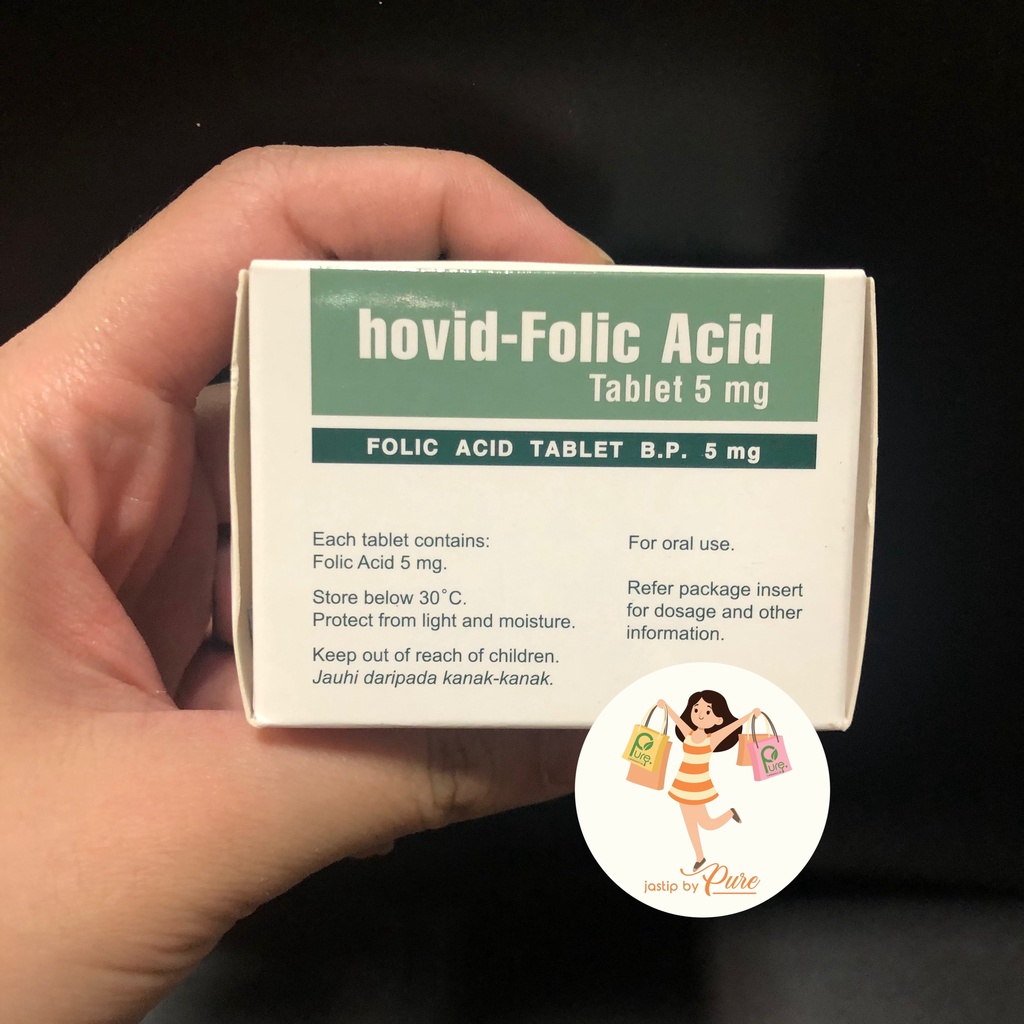 HOVID FOLIC ACID TABLET 5MG 100 TABLETS