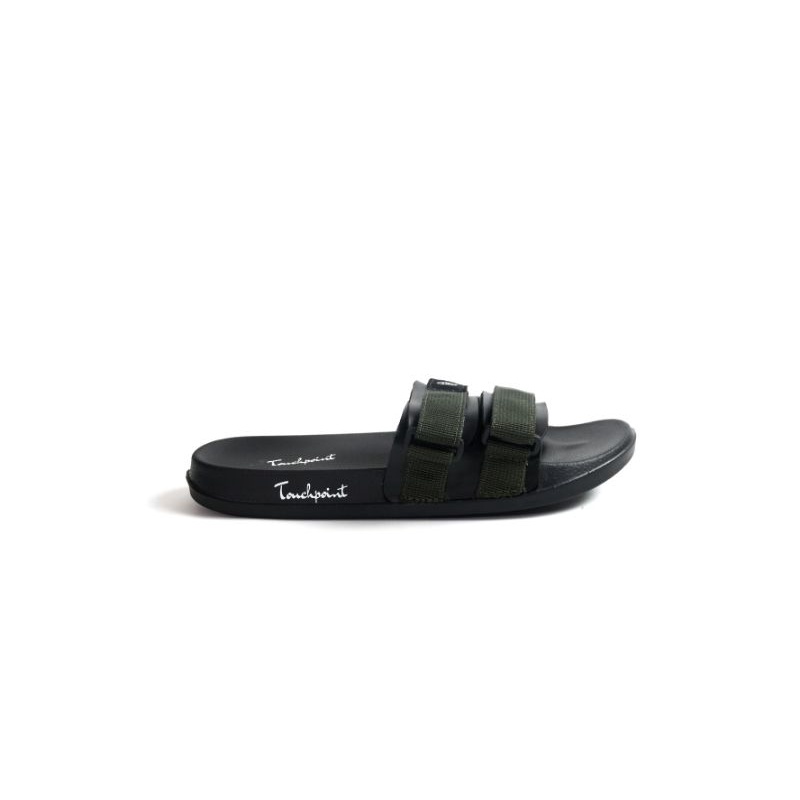 Sandal Pria Slide Touchpoint - Sandal Selop Camou (Hijau)