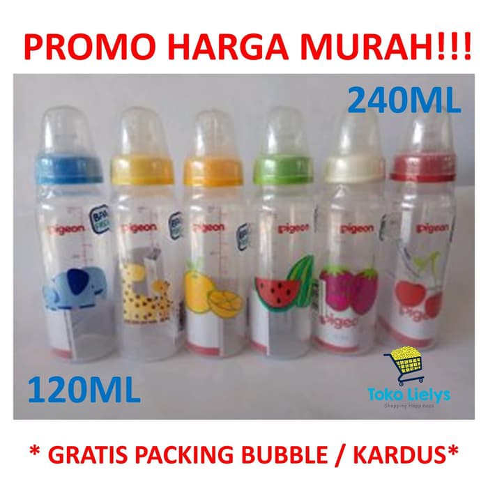 BOTOL SUSU PIGEON PP RP MM 50ML 120ML 240 ML- BELLA SHOP