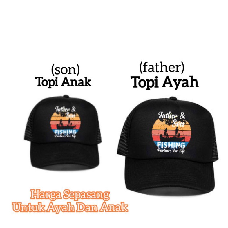 Topi Fishing Couple Ayah dan Anak (Father and son)