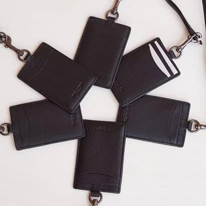

BARANG BARU Lanyard Coach original - Coach men lanyard sport calf black l