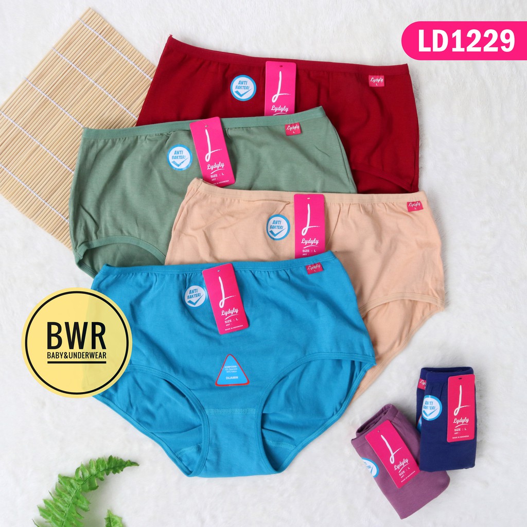 [ 6pc ] CD LYDYLY LD 1229 Maxi | Celana Dalam Wanita Dewasa Jumbo - Bwr