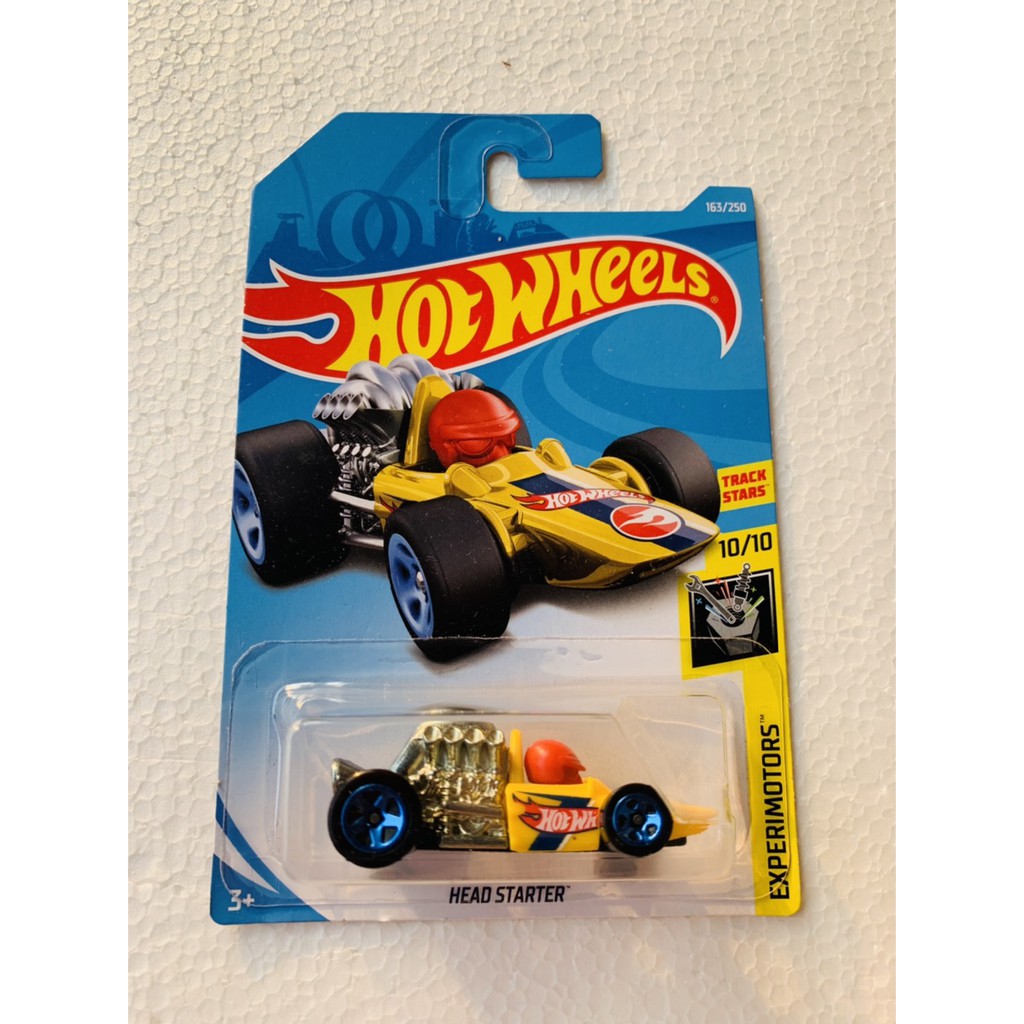 HOT WHEELS HOTWHEELS HEAD STARTER KUNING EXPERIMOTORS TREASURE HUNT DIECAST MOBIL TRACK STARS LANGKA